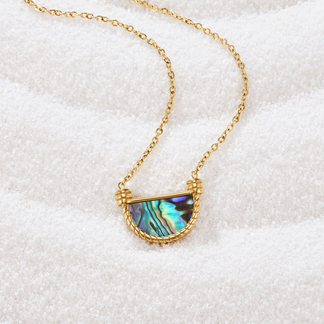 Brincos de Concha Turquesa