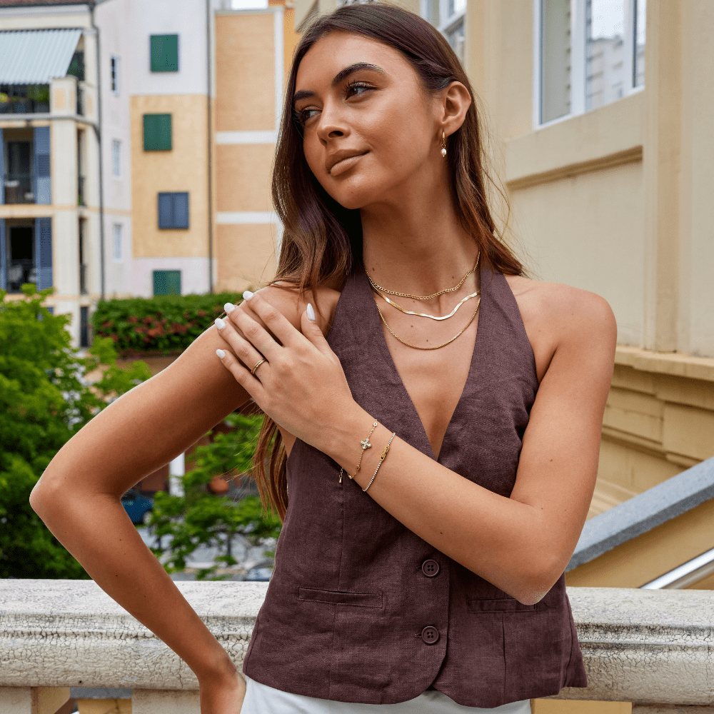 Pulseira Trevo de Quatro Folhas de Cristal