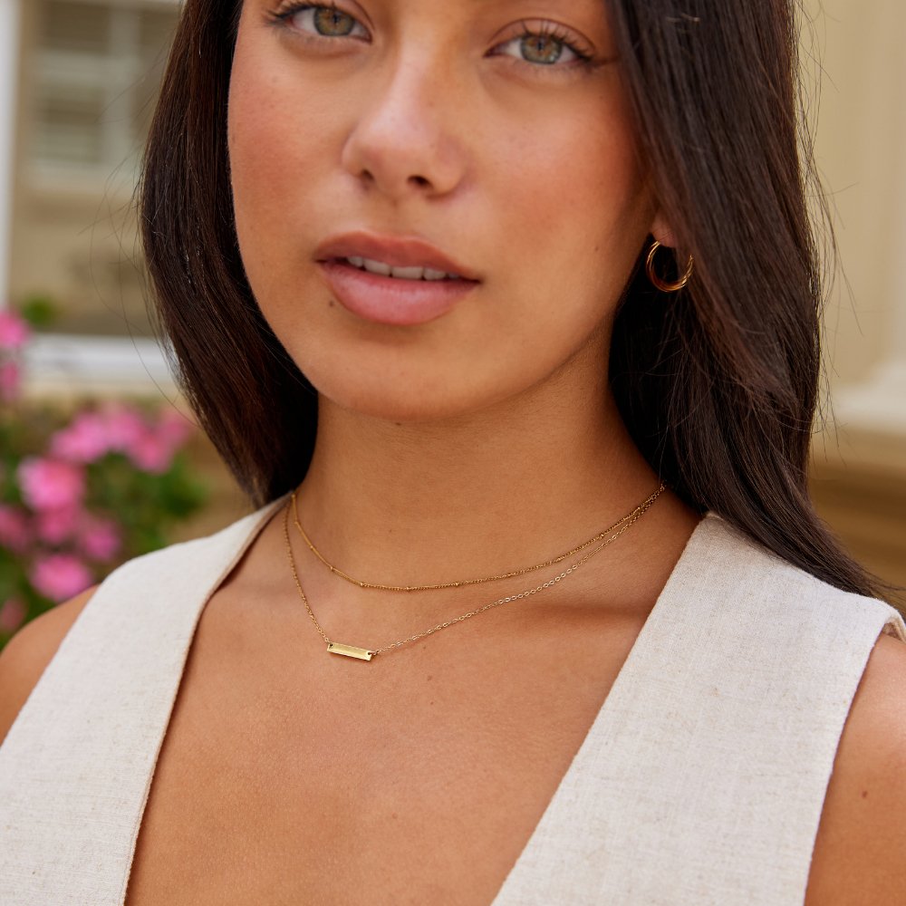 Colar Barra Dourada Rina