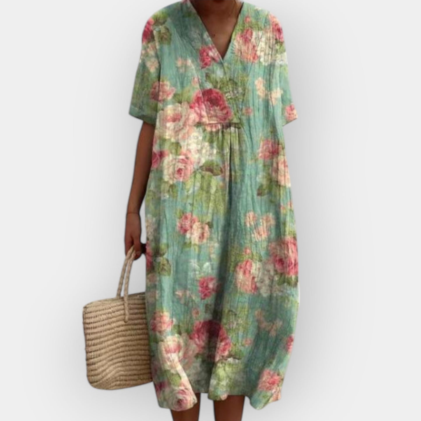 Lola | Vestido Floral de Lino