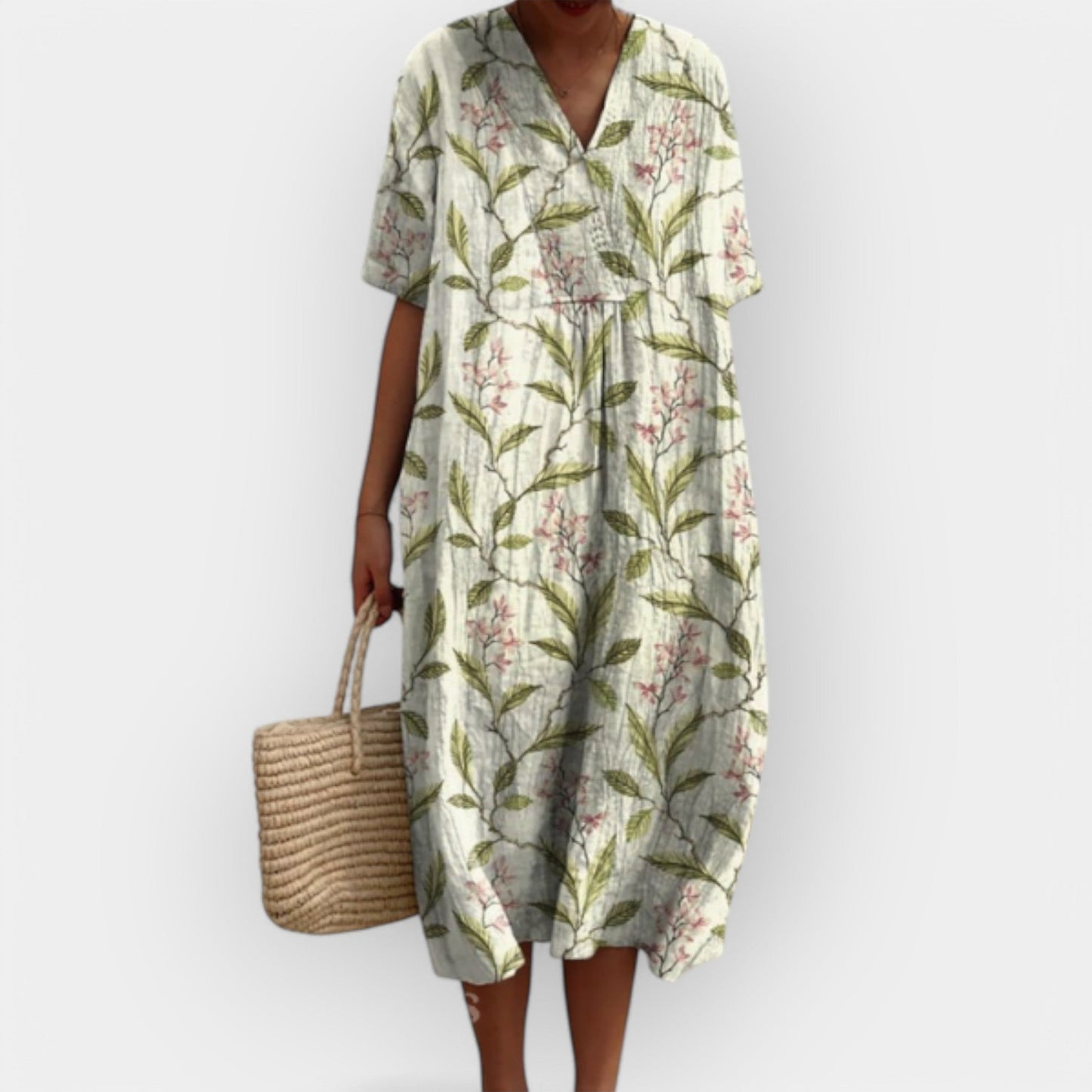 Lola | Vestido Floral de Lino