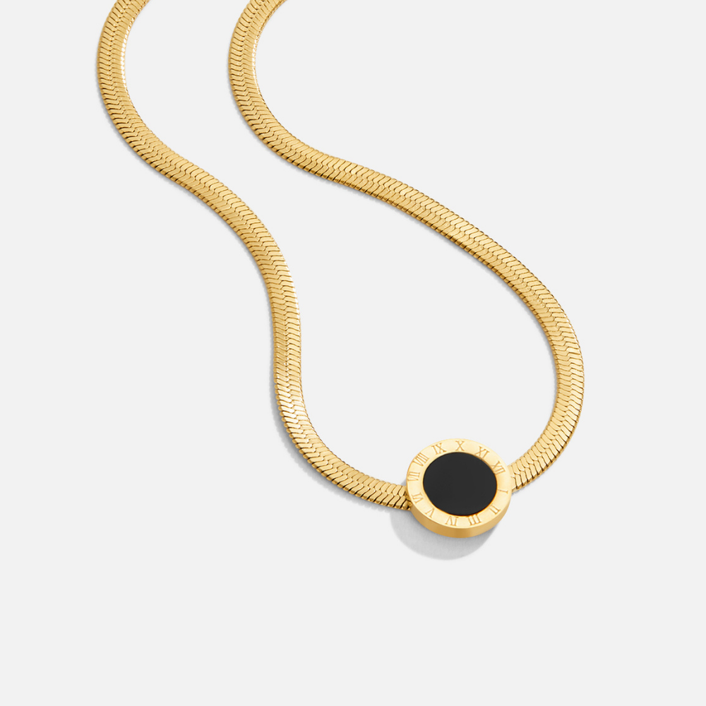 Colar Pingente Preto Azalea