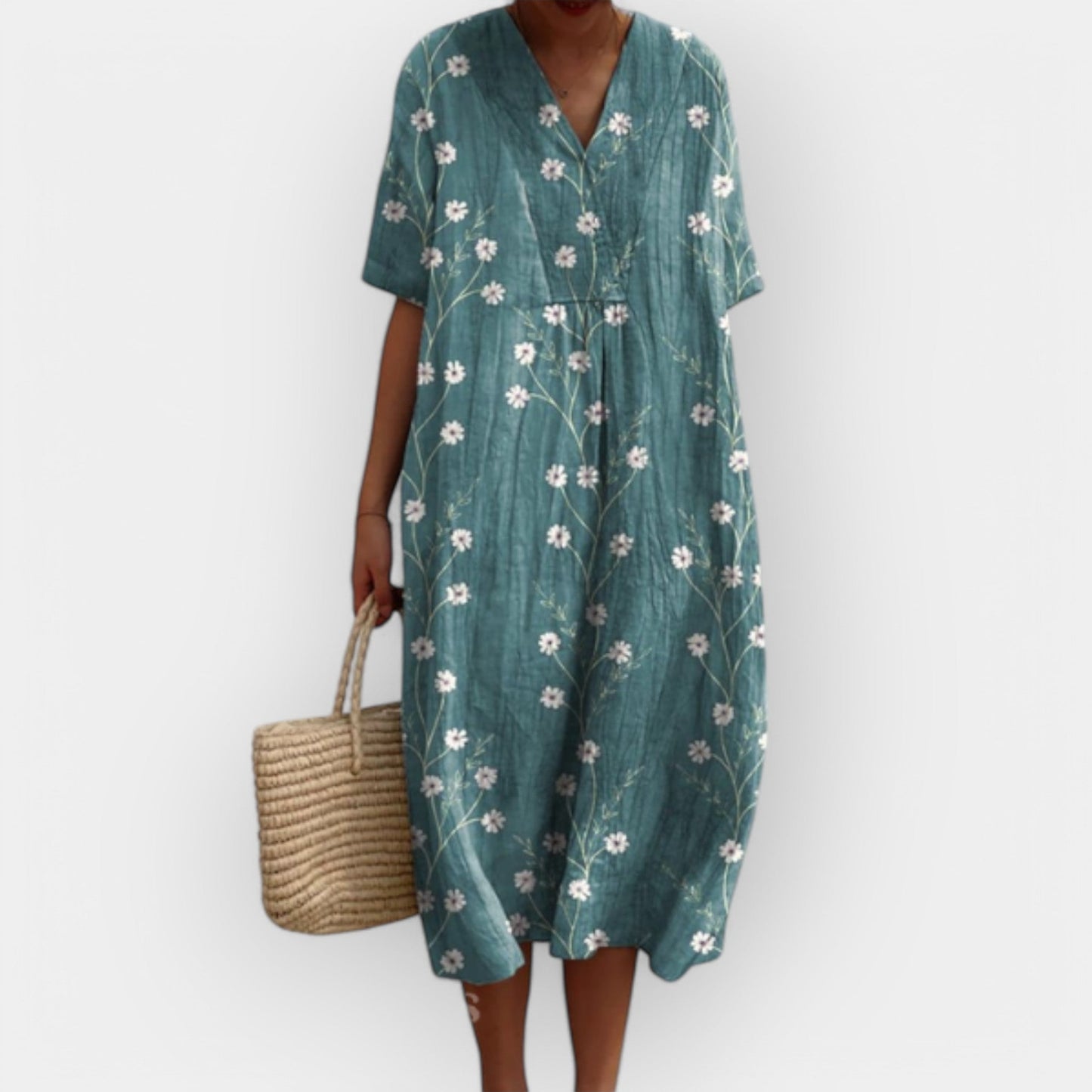 Lola | Vestido Floral de Lino