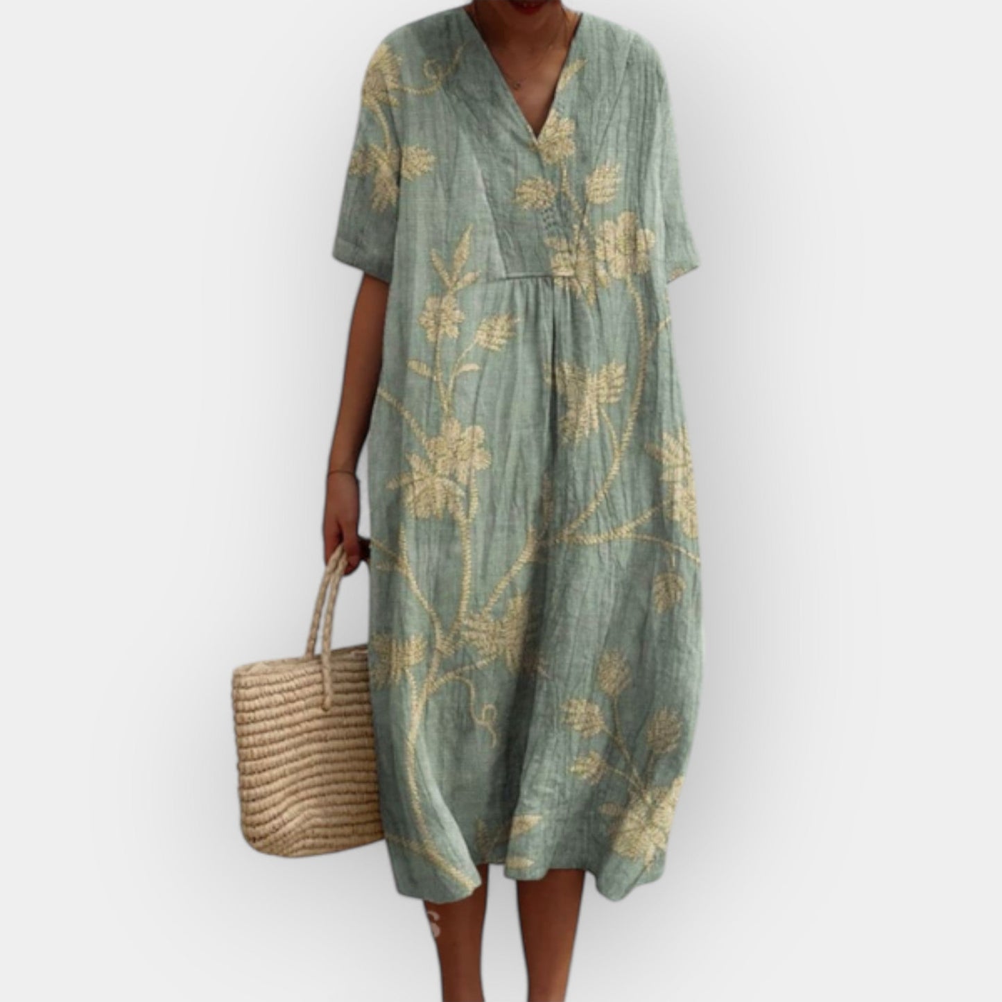 Lola | Vestido Floral de Lino