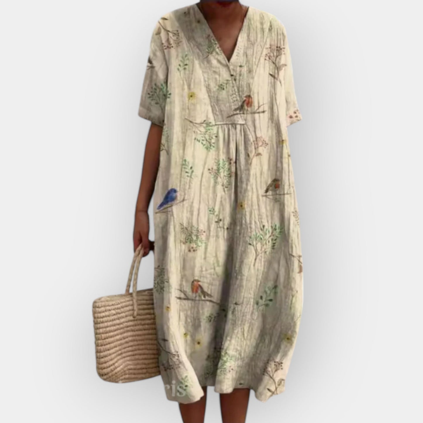 Lola | Vestido Floral de Lino