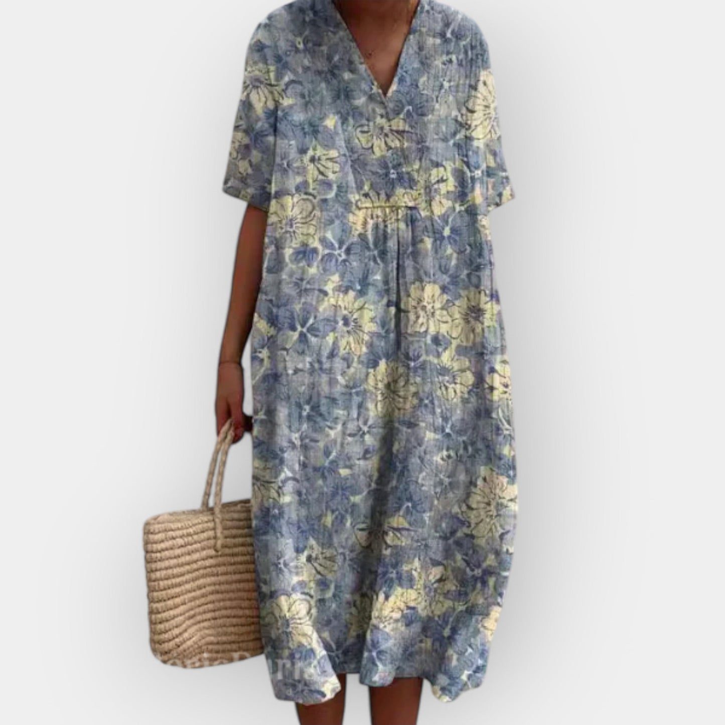 Lola | Vestido Floral de Lino