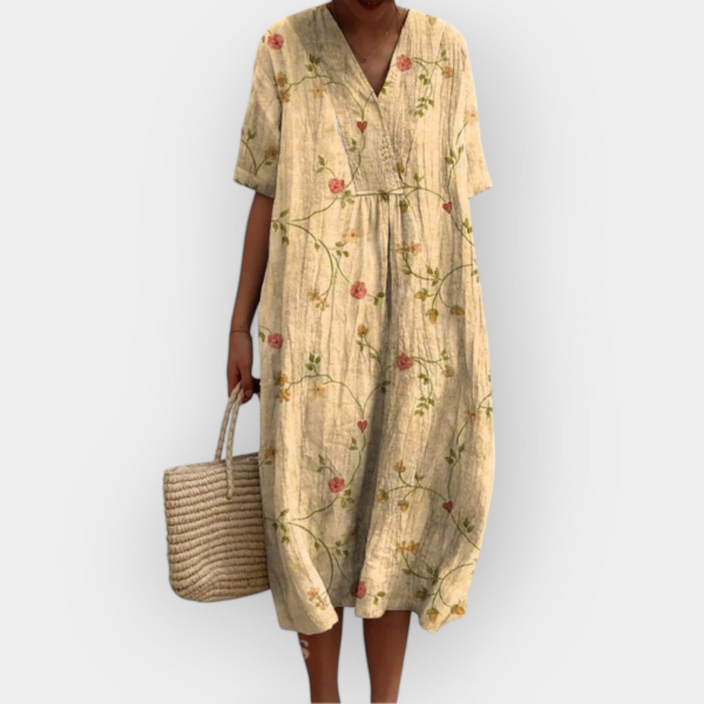 Lola | Vestido Floral de Lino