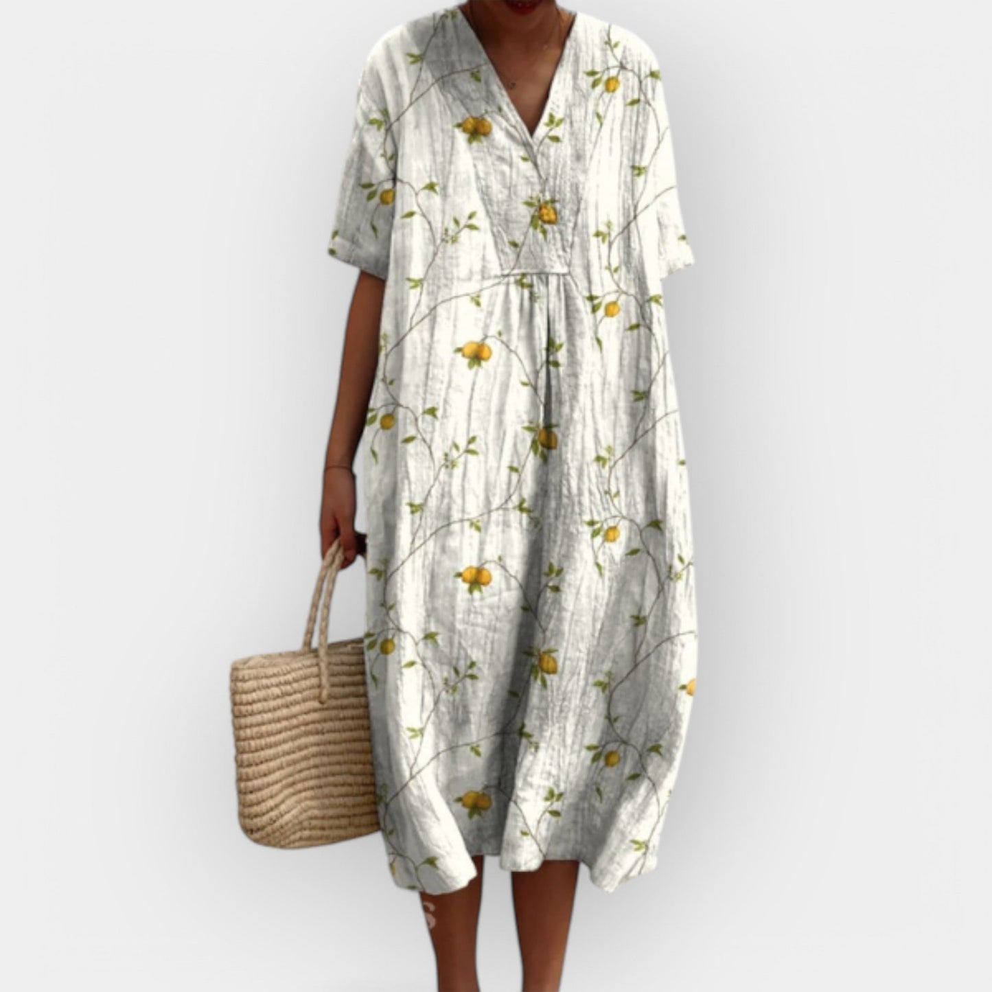 Lola | Vestido Floral de Lino