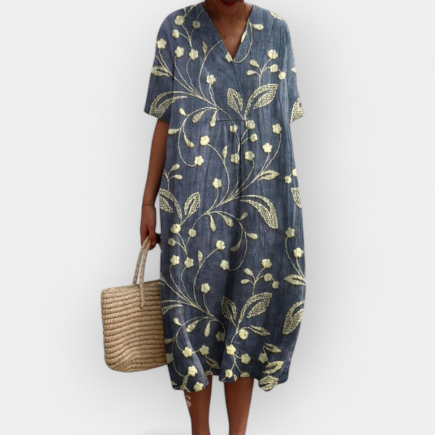 Lola | Vestido Floral de Lino