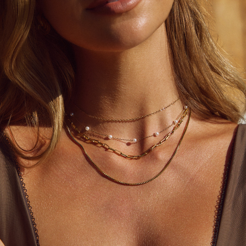 Colar Isabela Pérola Ouro 18K