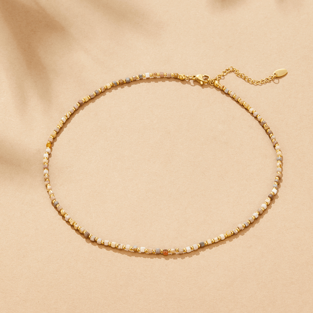 Colar de Contas de Pedra Alashan