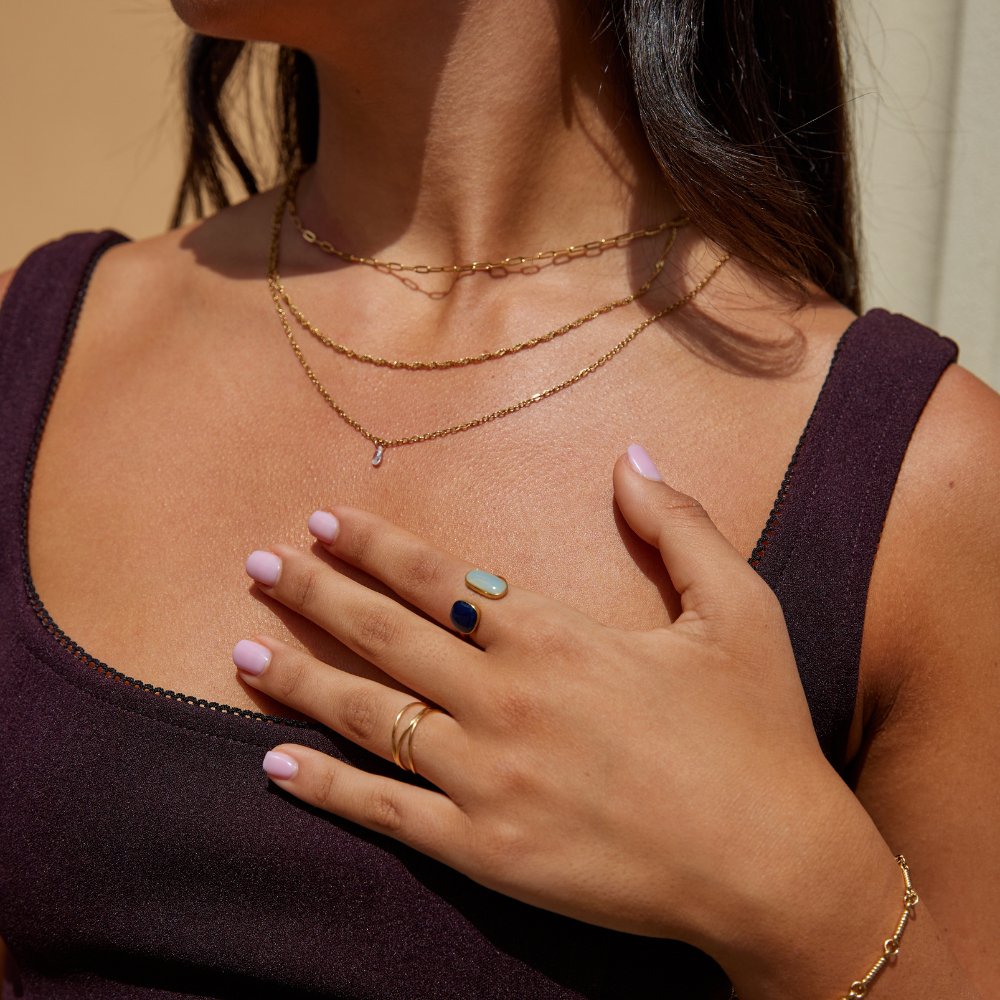 Anel Envolvente de Água-Marinha