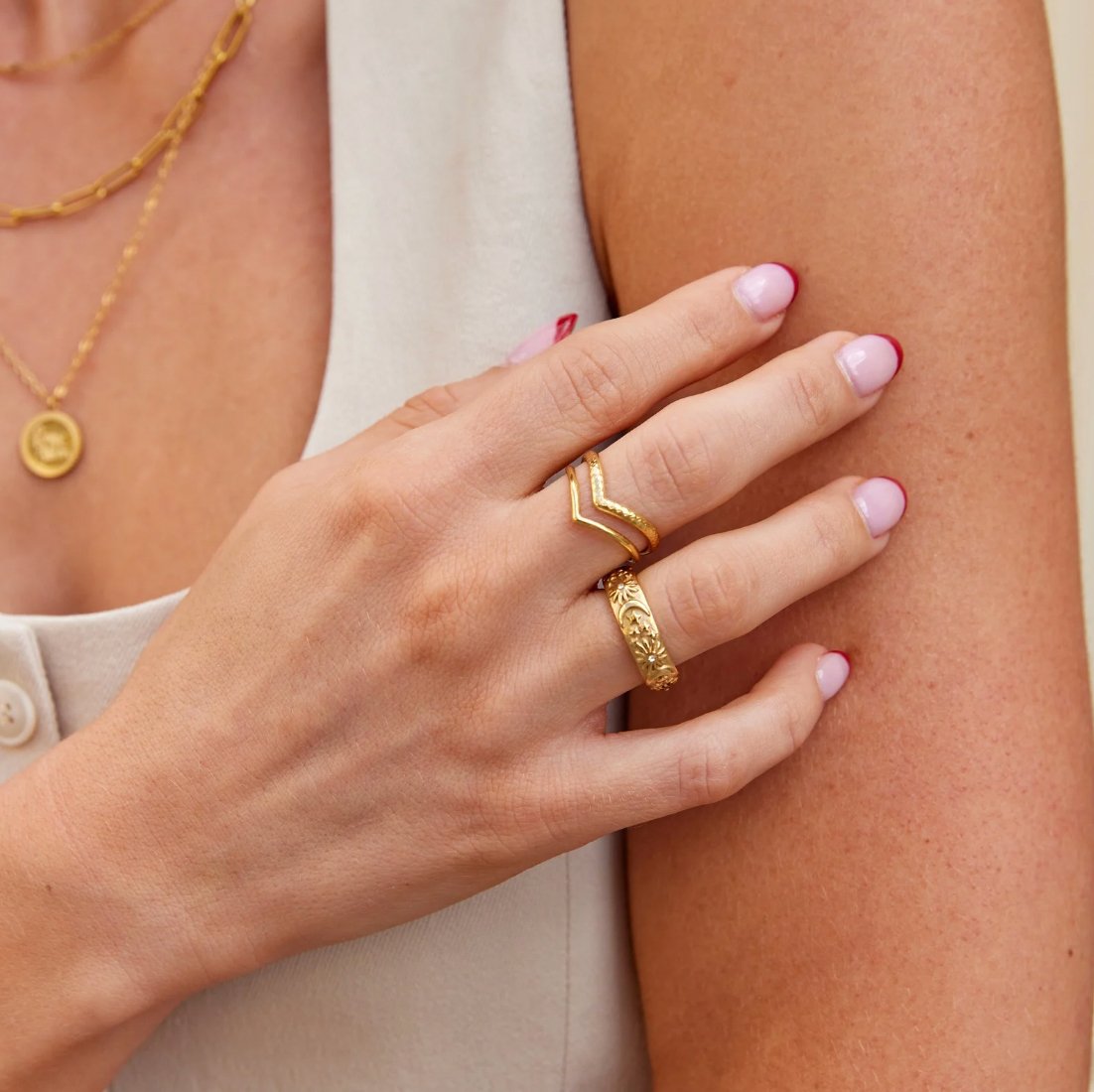 Anel Celestial Dourado