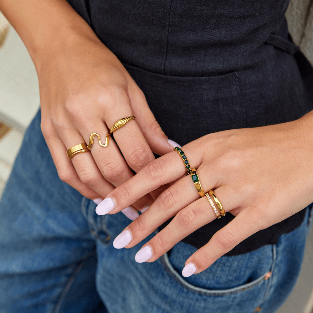 Anel Emerald Beauty de Cristal 18K