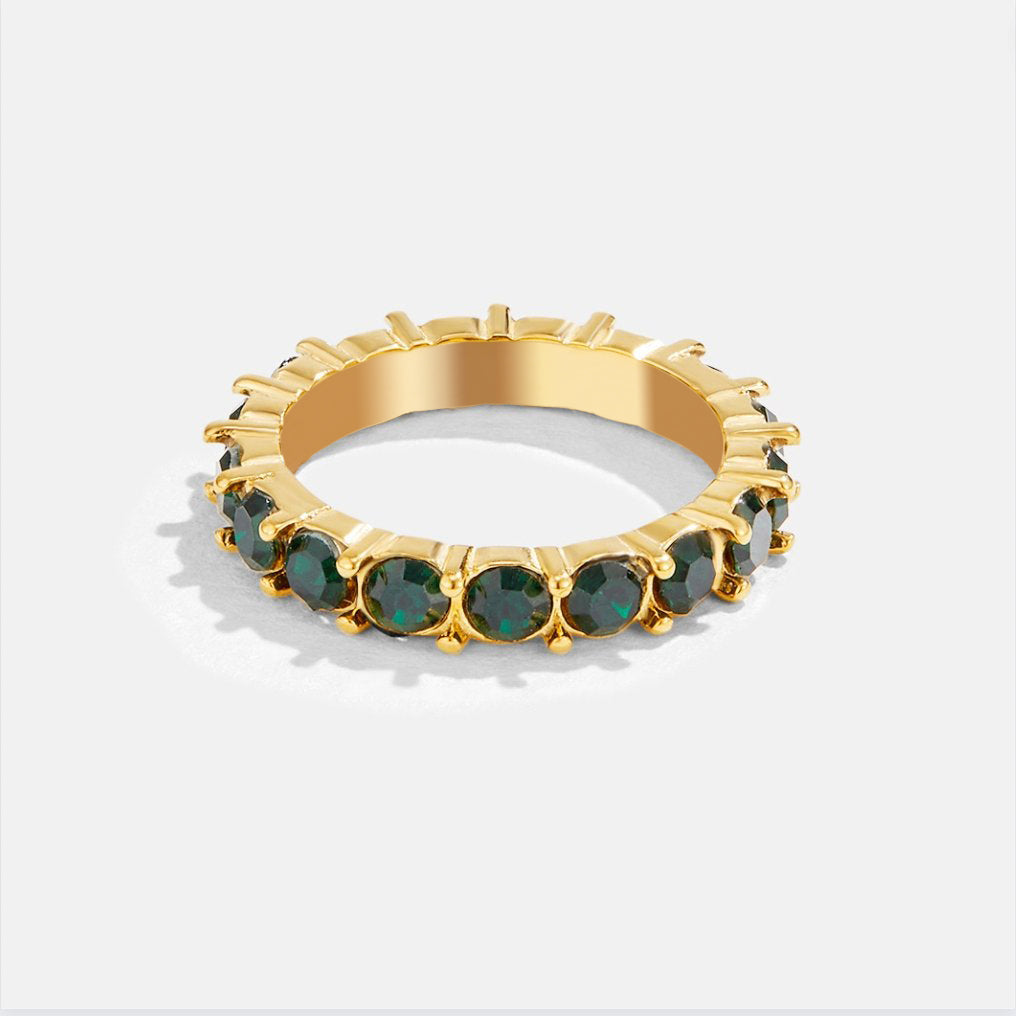 Anel Emerald Beauty de Cristal 18K