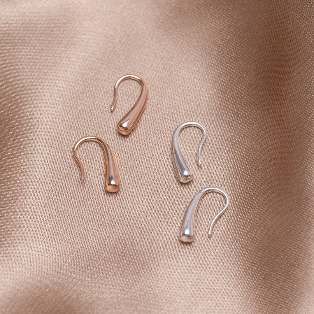 Brincos Gota de Água Prata