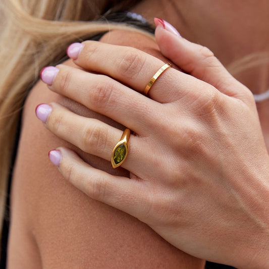 Anel Cristal Arizona Verde