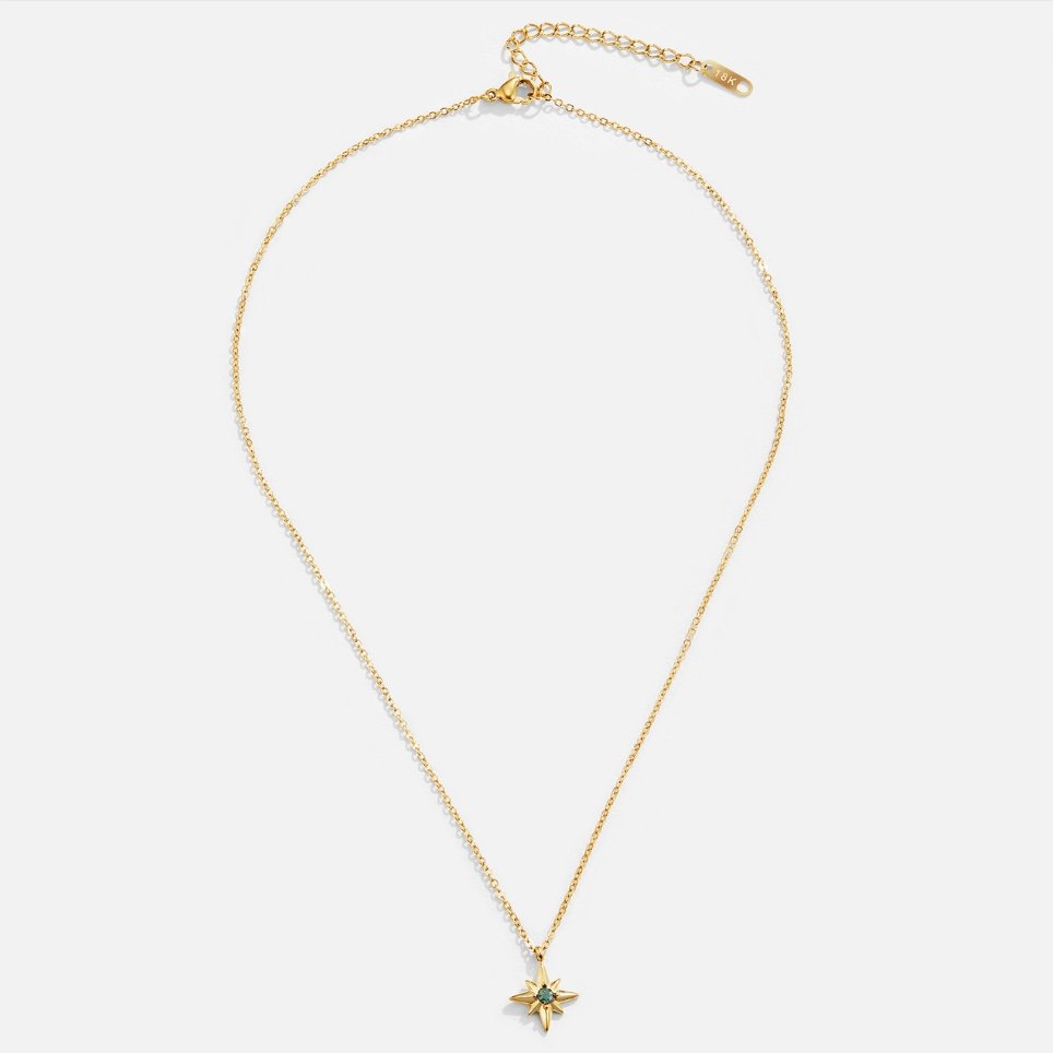 Colar Guiding Star de Cristal Esmeralda