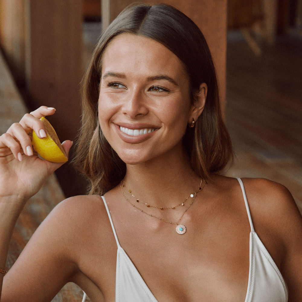 Colar Turquesa em Camadas