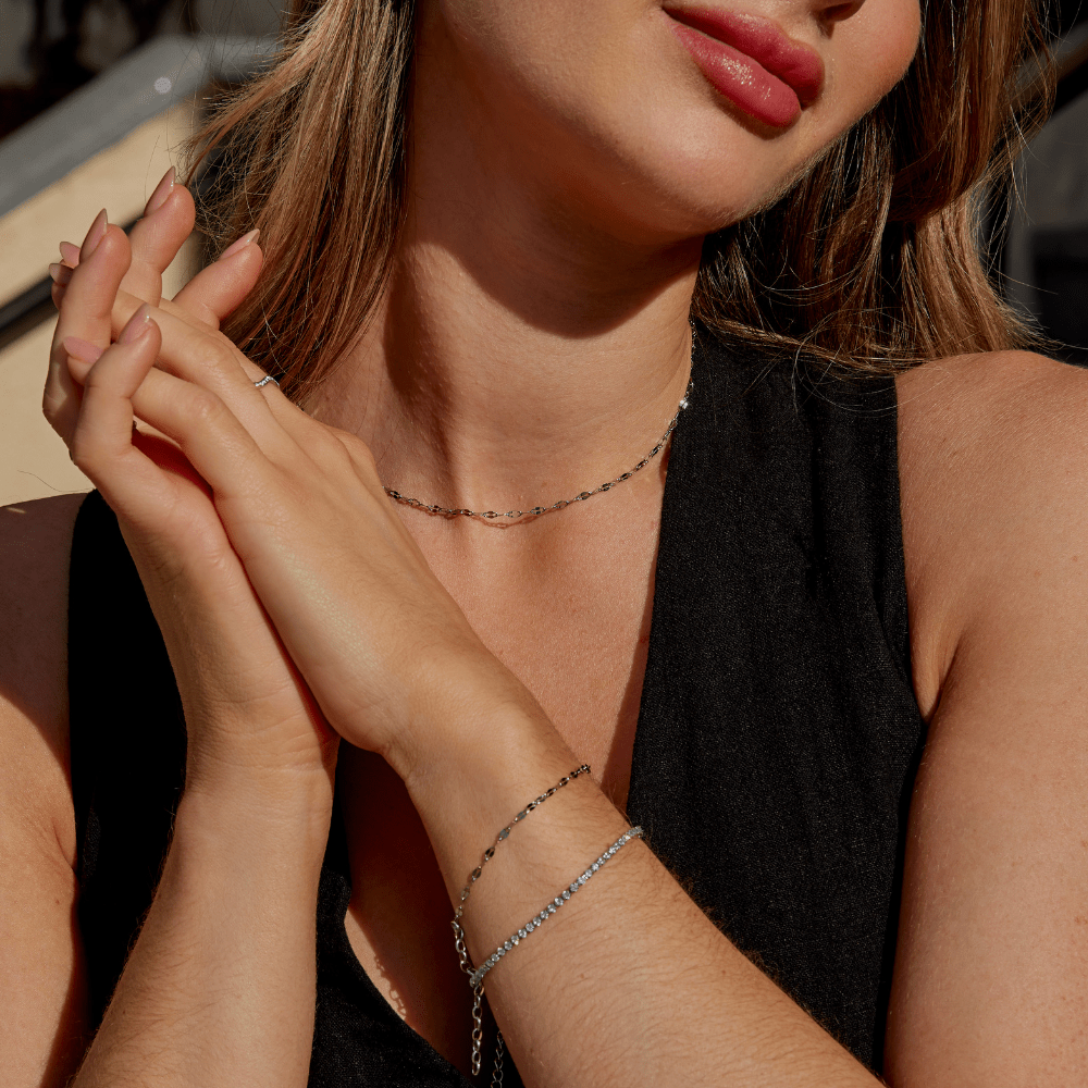 Colar Leila Corrente de Prata