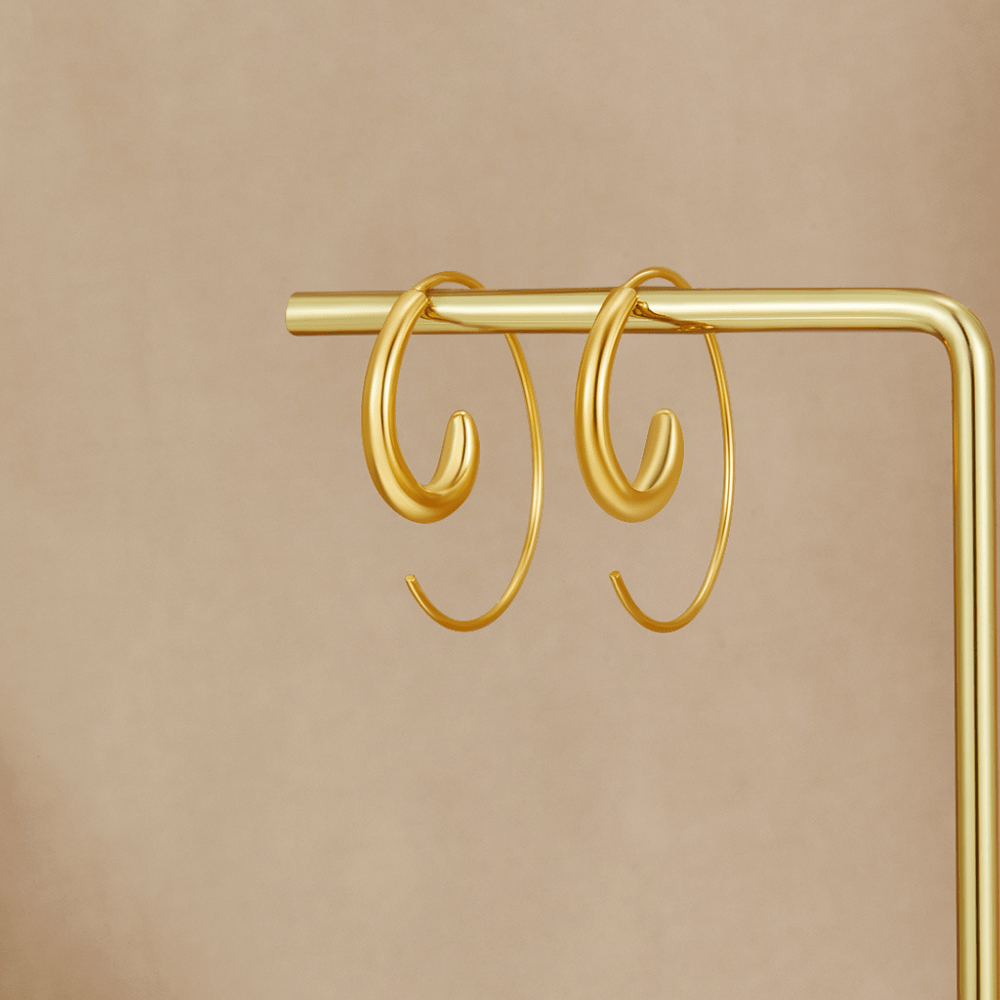 Brincos Argola Espiral Luca