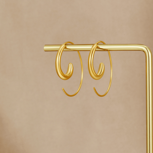 Brincos Argola Espiral Luca