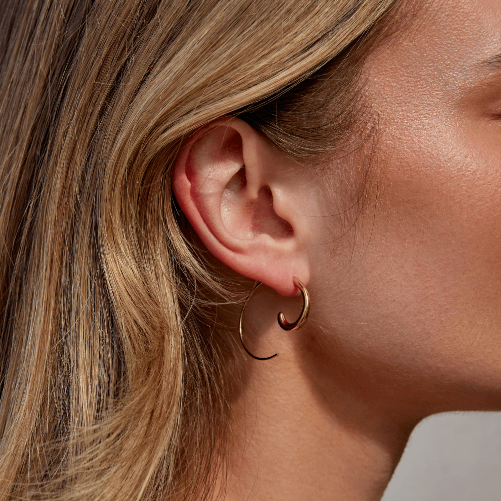 Brincos Argola Espiral Luca