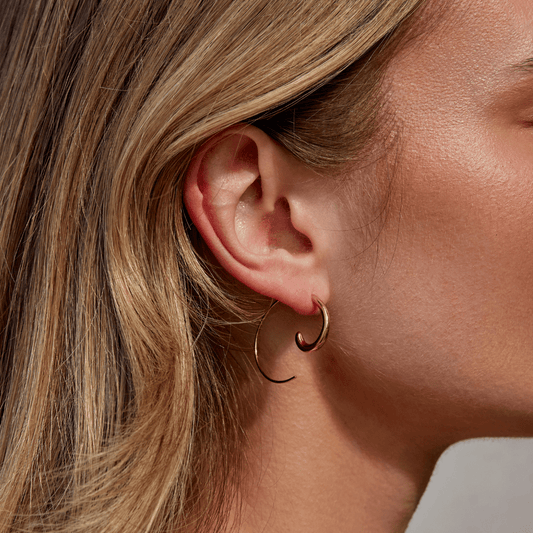 Brincos Argola Espiral Luca