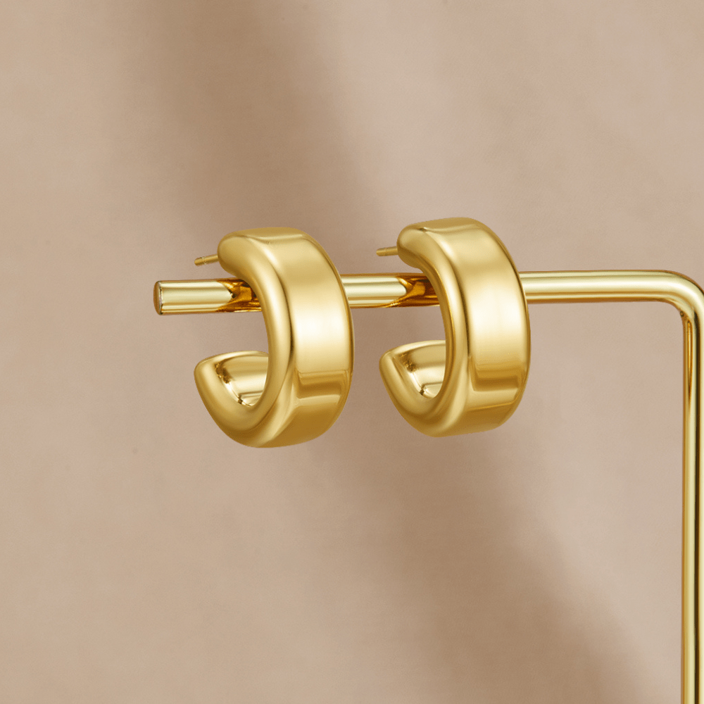 Brincos Semi-Argola Mari