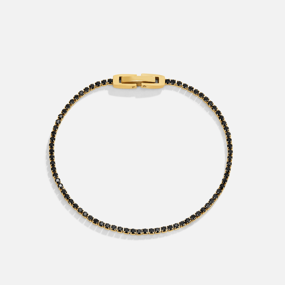 Pulseira Cristal Preto Meia-Noite