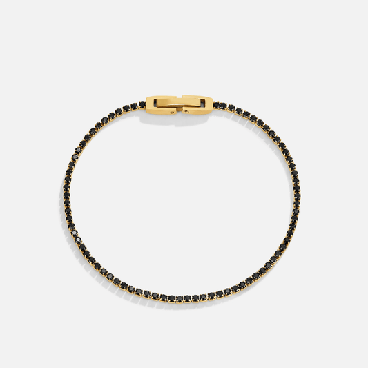 Pulseira Cristal Preto Meia-Noite