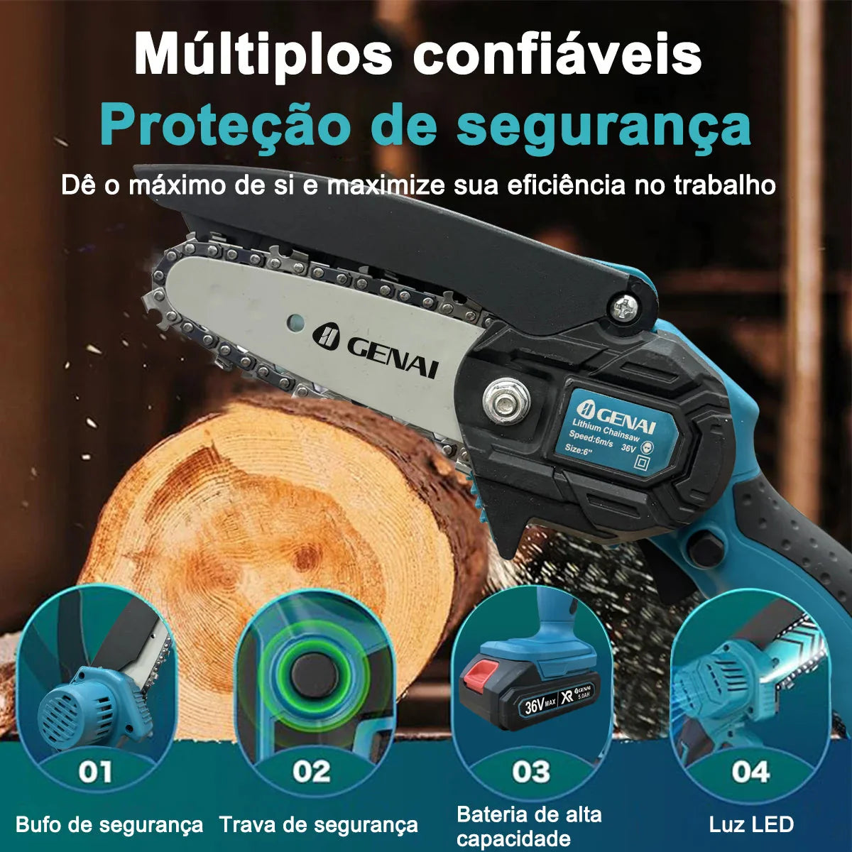 Motosserra Elétrica Portátil