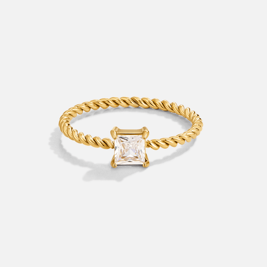 Anel Sofia Cristal Torcido