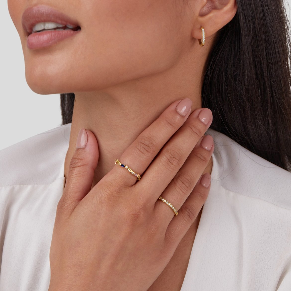 Anel Beleza Eterna Cristal 18K