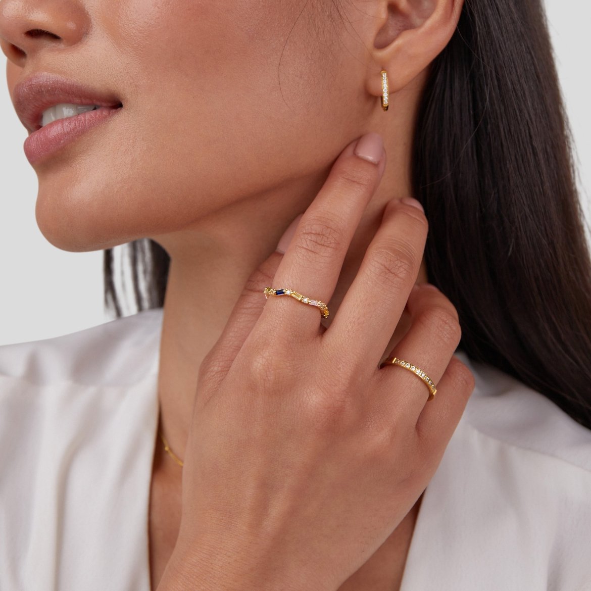 Anel Beleza Eterna Cristal 18K