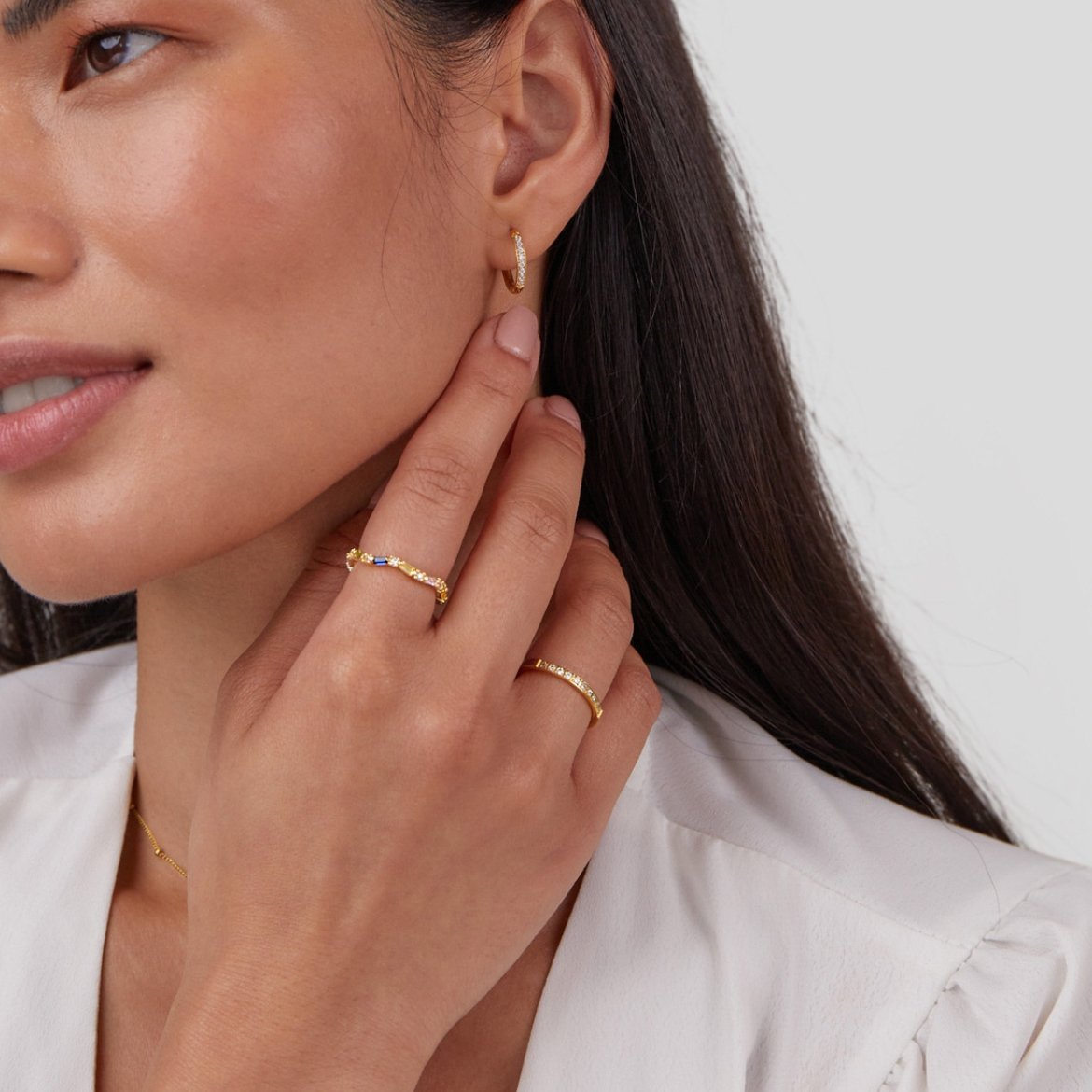 Anel Beleza Eterna Cristal 18K