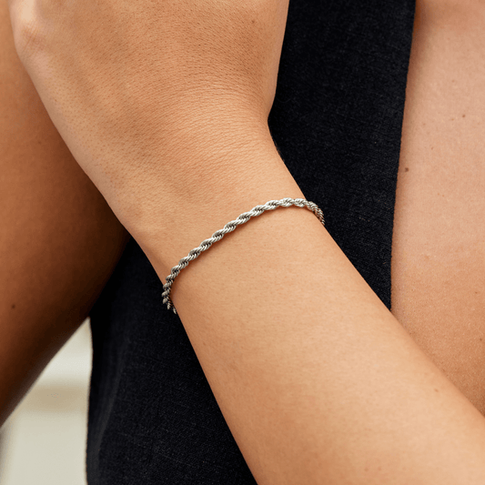 Pulseira Corrente Torcida Prata